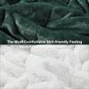 Alomidds Weighted Blanket Queen Size 20lbs 60 x 80 inches, Adult Weighted Blankets with Soft Plush Fleece,Fluffy Thick Warm Sherpa & Cozy Flannel Heavy Blanket for Sofa Bed, Forest Green view 3