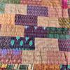 Blanket Bedding Bedspread Bed Kantha Vintage Handmade Silk Patchwork Indian Art Cover India Sari Bohemian Spreads Washed Patola Spread Quilt view 2