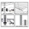6 Tier Wire Shelving Unit Rack, NSF Heavy Duty Height Adjustable Storage Shelf Metal Shelving with Wheels/Feet Levelers for Garage Kitchen Office Commercial Shelving - 18"x48"x76" - Chrome - 6000 LBS view 3