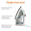 Amazon Basics 1200W 10 Steam Iron, With Non-Stick Teflon Soleplate, 5 Fl Oz Water Tank (150 ML), Auto Shut-Off, Anti-Drip, Anti-Calcification, Thermostat, 6.5Ft Cord, Gray view 4