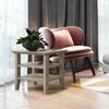 SIMPLIHOME Acadian Narrow Side Table - 14 inch Wide Solid Wood Rectangular End Table with 2 Open Shelves in Distressed Grey, Transitional Lamp Stand or Nightstand for Living Room or Bedroom view 2