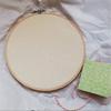 REOVE Wall Hanging Pin Collection Display Stand Enamel Pin Display Holder Display Board, Canvas Leather Embroidery Hoop for Display Pins Buttons Wall Decoration view 3
