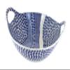 Blue Rose Polish Pottery - Blue Zara Deep Bowl with Handles - 12" Diameter - Perfect Bowl for Pastas, Bread, or any Side Dish view 1