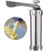 Biscuit Press Set Cookie Maker Machine Kit Stainless Steel 20 Discs 4 Icing Tips Spritz Dough Biscuits Making Tools view 2