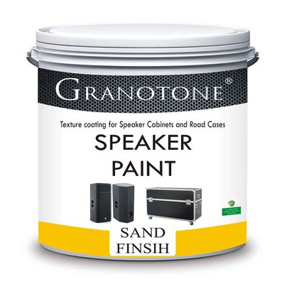 GRANOTONE Sand Finish Speaker Paint Texture Coating for Speaker Cabinets, Road Cases, Metal & Furniture | Water-Based Formula | Versatile Textured Coating | 1 Quart Size