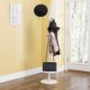 Home Basics 16 Hook Free Standing Coat Rack with Sandstone Base (1, White) view 2