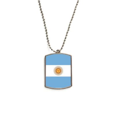 DIYthinker Argentina National Flag South America Country Stainless Steel Chain Dog Tag Pendant Pet Necklace