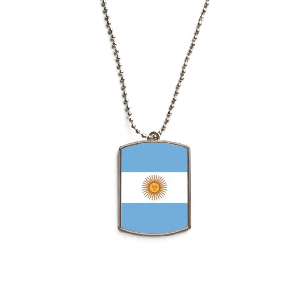DIYthinker Argentina National Flag South America Country Stainless Steel Chain Dog Tag Pendant Pet Necklace