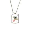 Universe Alien Monster UFO Stainless Steel Chain Dog Tag Pendant Pet Necklace view 1