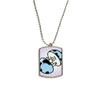 DIYthinker Circuit Diagram Pattern Socket Plug Stainless Steel Chain Dog Tag Pendant Pet Necklace view 1