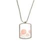 DIYthinker Hand Painted Flower Plant Sunflower Honeybee Stainless Steel Chain Dog Tag Pendant Pet Necklace view 1