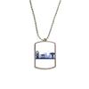 DIYthinker Amusement Park Blue Facilities Outline Stainless Steel Chain Dog Tag Pendant Pet Necklace view 1