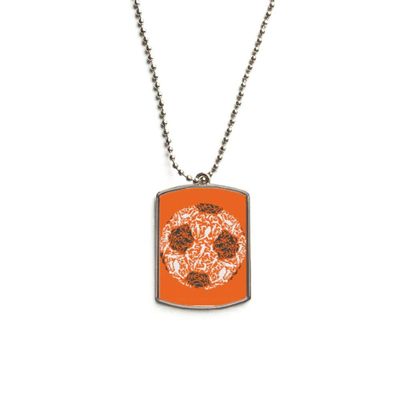 DIYthinker Football Soccer Sports People Stainless Steel Chain Dog Tag Pendant Pet Necklace