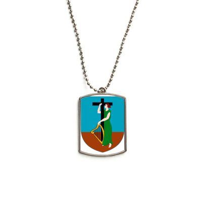 DIYthinker Montserrat Latin America National Emblem Stainless Steel Chain Dog Tag Pendant Pet Necklace
