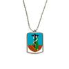 DIYthinker Montserrat Latin America National Emblem Stainless Steel Chain Dog Tag Pendant Pet Necklace view 1