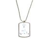 DIYthinker Pisces Constellation Sign Zodiac Stainless Steel Chain Dog Tag Pendant Pet Necklace view 1