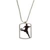 DIYthinker Sihouette Football Soccer Sports Stainless Steel Chain Dog Tag Pendant Pet Necklace view 1