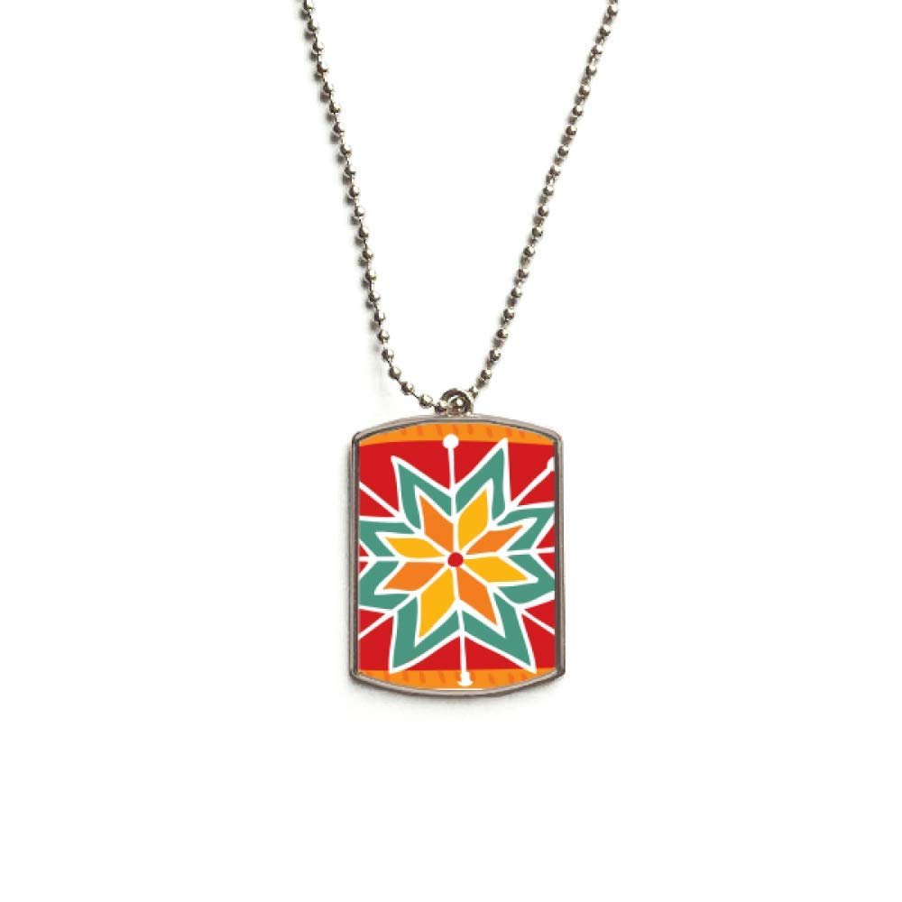 DIYthinker Sun Flower Mexico Totems Ancient Civilization Stainless Steel Chain Dog Tag Pendant Pet Necklace
