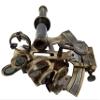 Marine Nautical Antique Brass Sextant Kelvin & Hughes Navigation Instrument with Hardwood Anchor Box Boat Ship Interior view 3