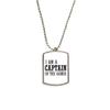 DIYthinker I Am A Capitan in The Games Stainless Steel Chain Dog Tag Pendant Pet Necklace view 1