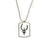 Bones Inscriptions Chinese Zodiac Cow Stainless Steel Chain Dog Tag Pendant Pet Necklace view 1
