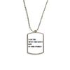 I Am The Trickiest Boy Stainless Steel Chain Dog Tag Pendant Pet Necklace view 1