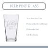 Veracco Fourty AF 40 Years Beer Glass Pint 40th BirthdayGifts For Him Her Forty and Fabulous (Clear, Glass) view 3