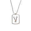 UMMM Strawberry Red Funny Drawing Stainless Steel Chain Dog Tag Pendant Pet Necklace view 1