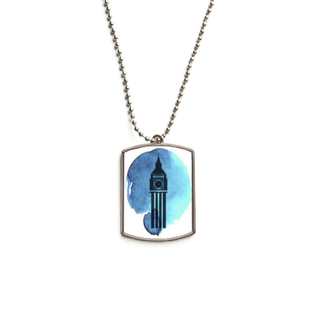 Big Ben London England Britain UK Stainless Steel Chain Dog Tag Pendant Pet Necklace