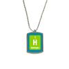 DIYthinker H Hydrogen Chemical Element Science Stainless Steel Chain Dog Tag Pendant Pet Necklace view 1