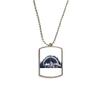 DIYthinker Iceberg Forest Moon Art Pattern Stainless Steel Chain Dog Tag Pendant Pet Necklace view 1