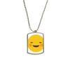DIYthinker Shy Yellow Cute Online Chat Happy Stainless Steel Chain Dog Tag Pendant Pet Necklace view 1