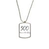 500 Years Old Boy Age Stainless Steel Chain Dog Tag Pendant Pet Necklace view 1