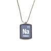DIYthinker Na Sodium Chemical Element Science Stainless Steel Chain Dog Tag Pendant Pet Necklace view 1