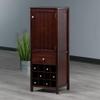Winsome Wood Brooke Jelly Open Cupboard, Walnut view 2