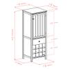 Winsome Wood Brooke Jelly Open Cupboard, Walnut view 3