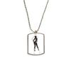 DIYthinker Hot Women Underwear Long Legs Stainless Steel Chain Dog Tag Pendant Pet Necklace view 1