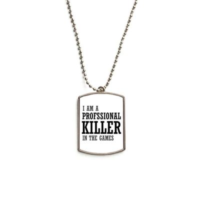 DIYthinker Profesional Killer Games Stainless Steel Chain Dog Tag Pendant Pet Necklace