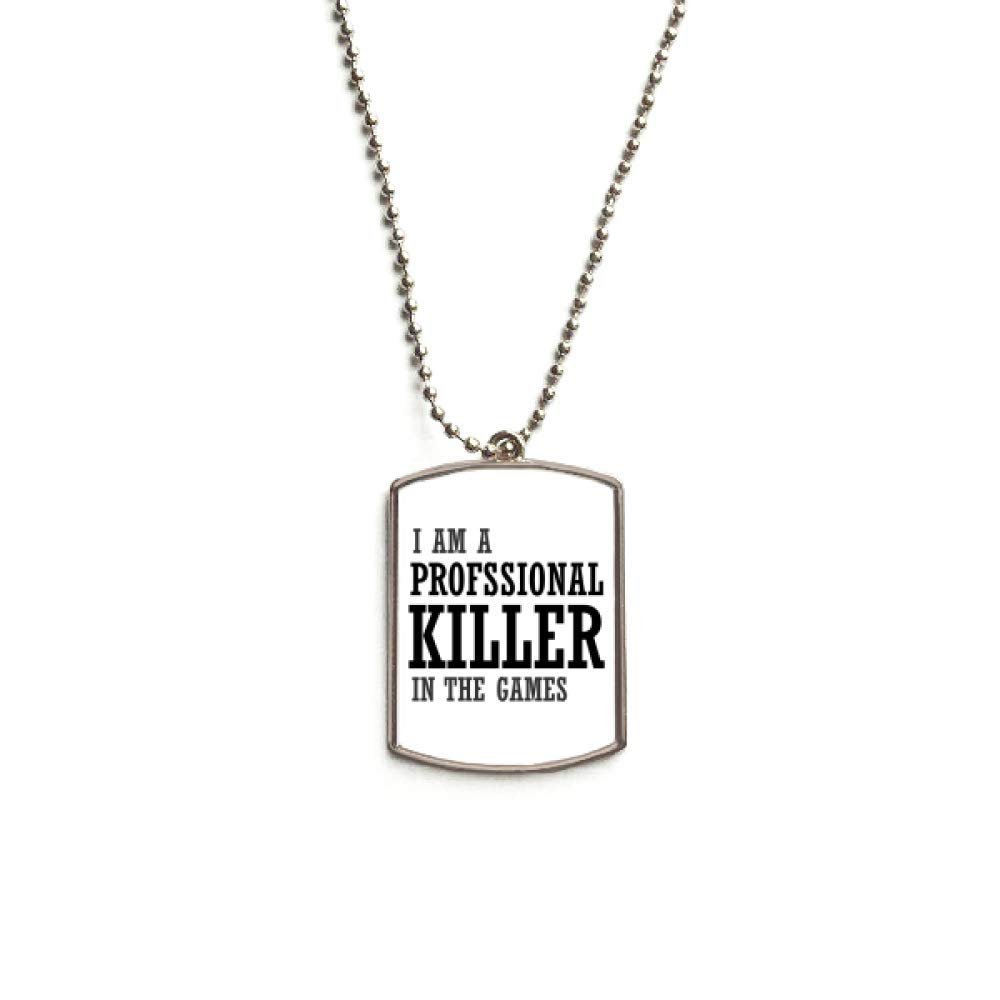 DIYthinker Profesional Killer Games Stainless Steel Chain Dog Tag Pendant Pet Necklace