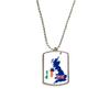 Britain Map Irland Flag Country UK Stainless Steel Chain Dog Tag Pendant Pet Necklace view 1