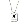 DIYthinker No Admittance Warning Symbol Stainless Steel Chain Dog Tag Pendant Pet Necklace view 1