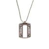 Chinese Culture Blue Flower Door Stainless Steel Chain Dog Tag Pendant Pet Necklace view 1