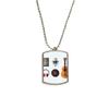 DIYthinker Guitar Headset CD Microphone Music Pattern Stainless Steel Chain Dog Tag Pendant Pet Necklace view 1