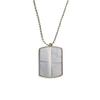 DIYthinker Paper Clean Neat Fold Texture Stainless Steel Chain Dog Tag Pendant Pet Necklace view 1