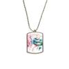 China Chinese Dragon Bridge Drawing Stainless Steel Chain Dog Tag Pendant Pet Necklace view 1