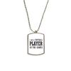 DIYthinker I Am A Football Player in The Games Stainless Steel Chain Dog Tag Pendant Pet Necklace view 1