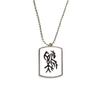 DIYthinker Bones Inscriptions Chinese Zodiac Rooster Stainless Steel Chain Dog Tag Pendant Pet Necklace view 1