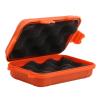 Outdoor Survival Storage Box, Shockproof Small Carry Case for Camping Travel Plastic Orange S Size 1 Pack with Sealed Lid Sponge Lining Portable Tool Organizer view 1
