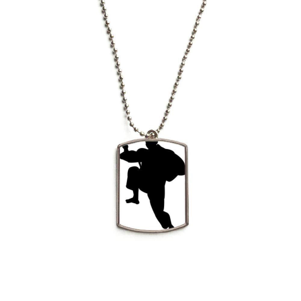 Shaolin Kung Fu China Chinese Martial Art Stainless Steel Chain Dog Tag Pendant Pet Necklace