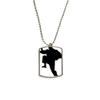 Shaolin Kung Fu China Chinese Martial Art Stainless Steel Chain Dog Tag Pendant Pet Necklace view 1